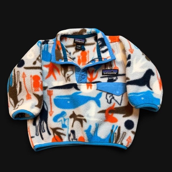Patagonia Other - Patagonia Sweater Unisex Infant 3-6 months Synchilla Fleece Pullover
